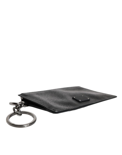 Dolce & Gabbana Black Calfskin Leather DG Logo Card Holder Wallet – par Dolce & Gabbana | Disponible sur Sandy Store ByNet