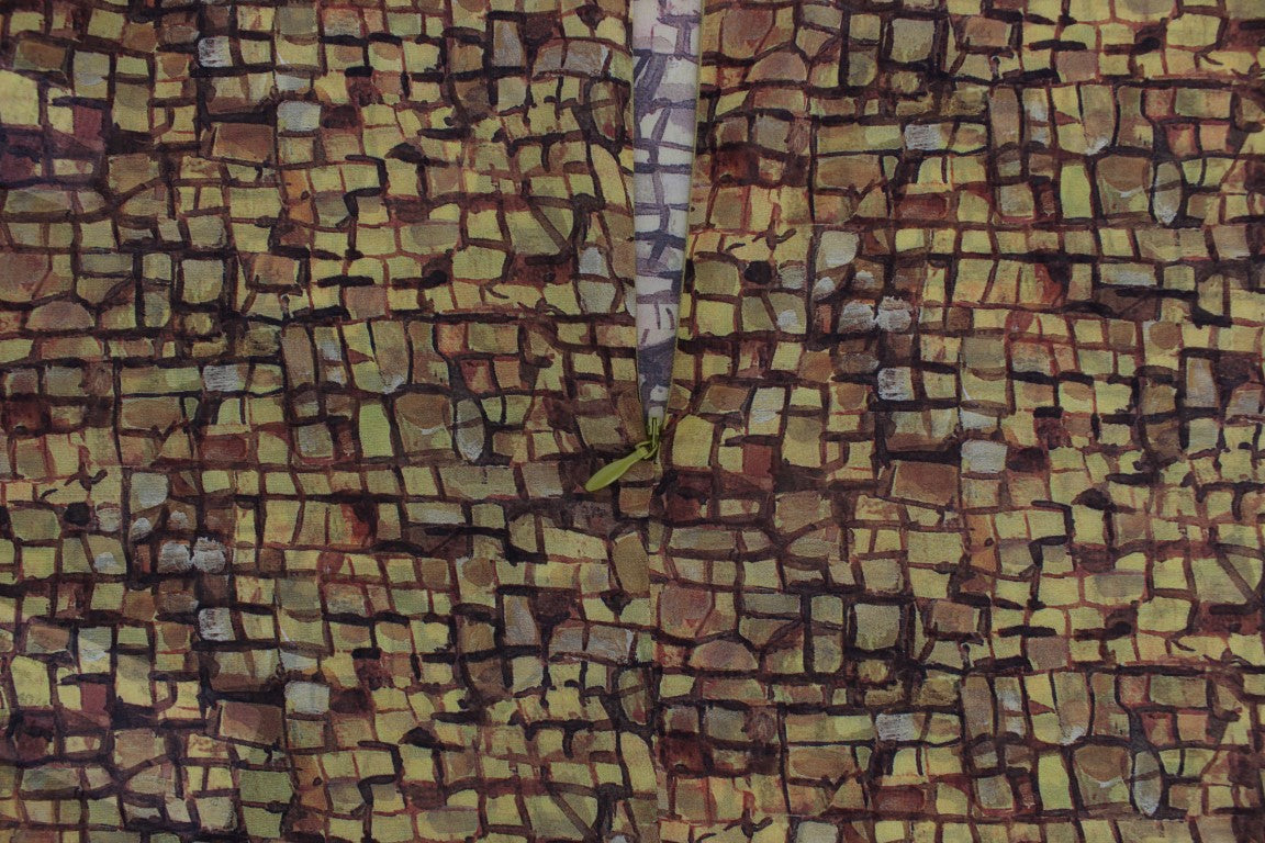 Dolce &amp; Gabbana Sicilian Mosaic Print Silk Blouse