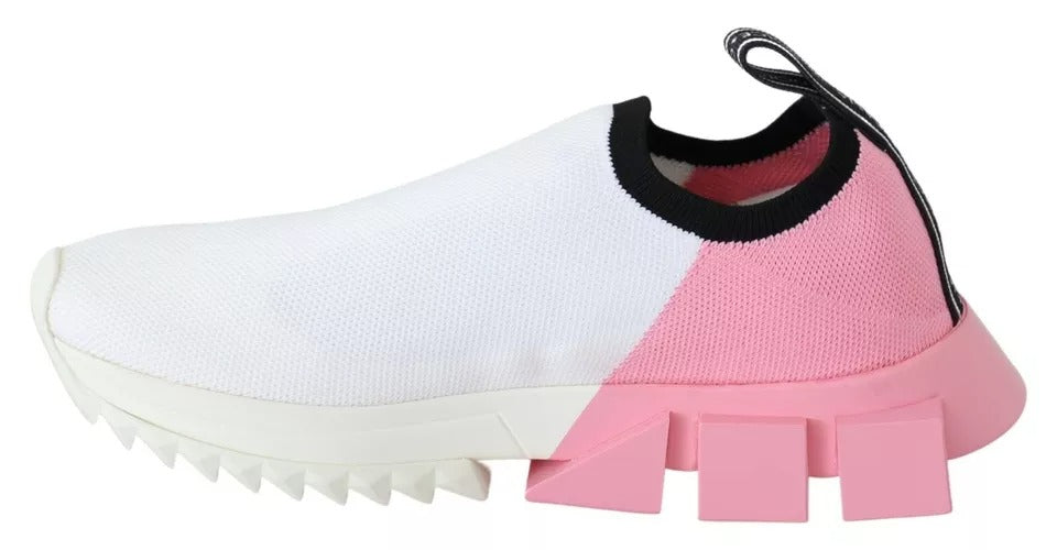 Zapatillas deportivas Dolce &amp; Gabbana Sorrento con logo rosa y blanco