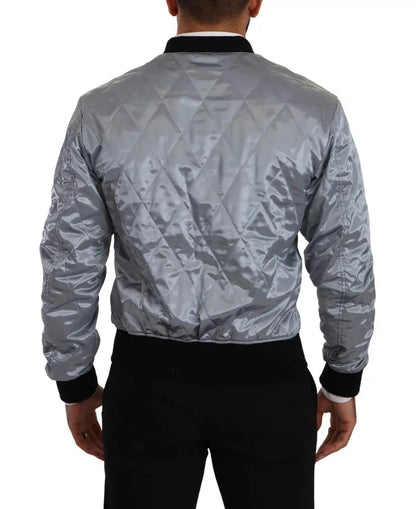 Chaqueta bomber azul claro Dolce &amp; Gabbana para hombre