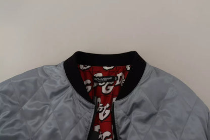 Chaqueta bomber azul claro Dolce &amp; Gabbana para hombre