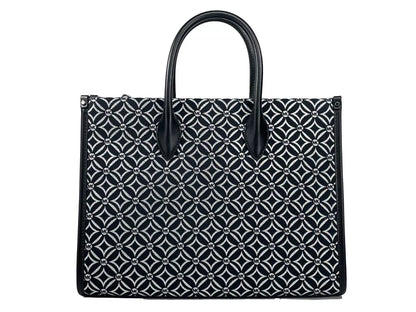 Sac fourre-tout à bandoulière Michael Kors Mirella de taille moyenne avec fermeture éclair sur le dessus, noir