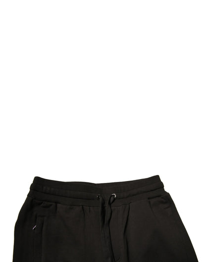 Dolce &amp; Gabbana Black Cotton Jogger Men Sweatpants Pants
