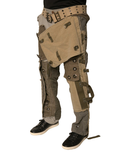 Dolce &amp; Gabbana Multicolor Reconstructed Flight Cargo Pants