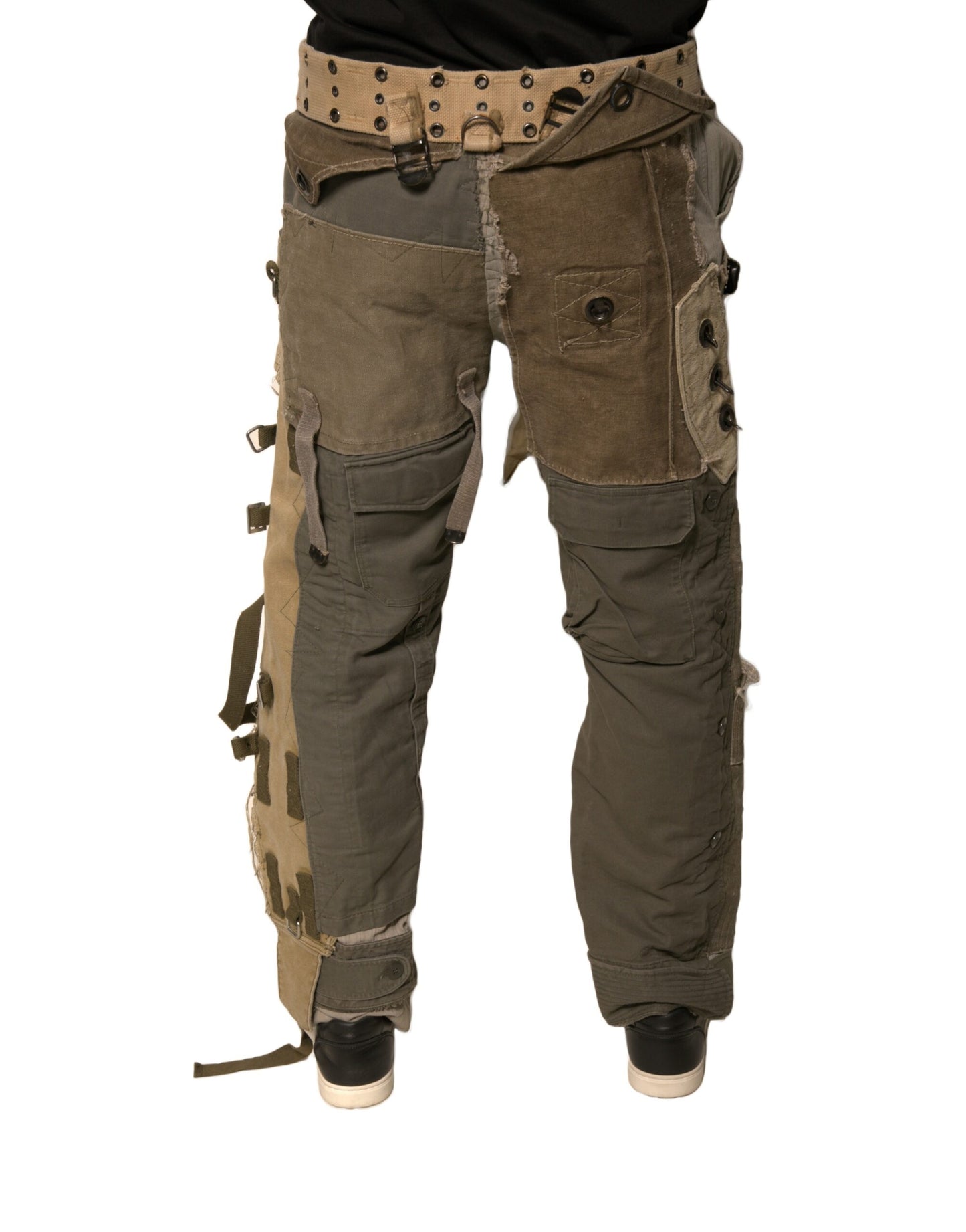 Dolce &amp; Gabbana Multicolor Reconstructed Flight Cargo Pants