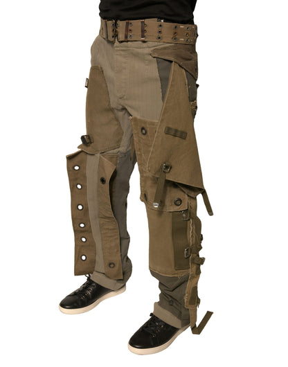 Dolce &amp; Gabbana Multicolor Reconstructed Flight Cargo Pants