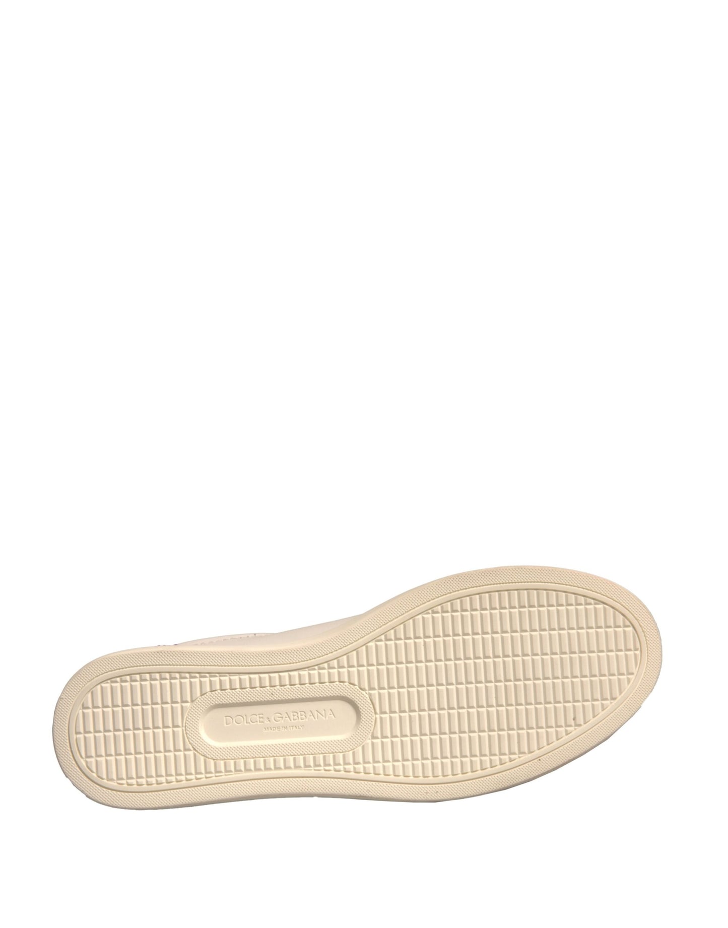 Zapatillas bajas de piel de ante blanca de Dolce &amp; Gabbana