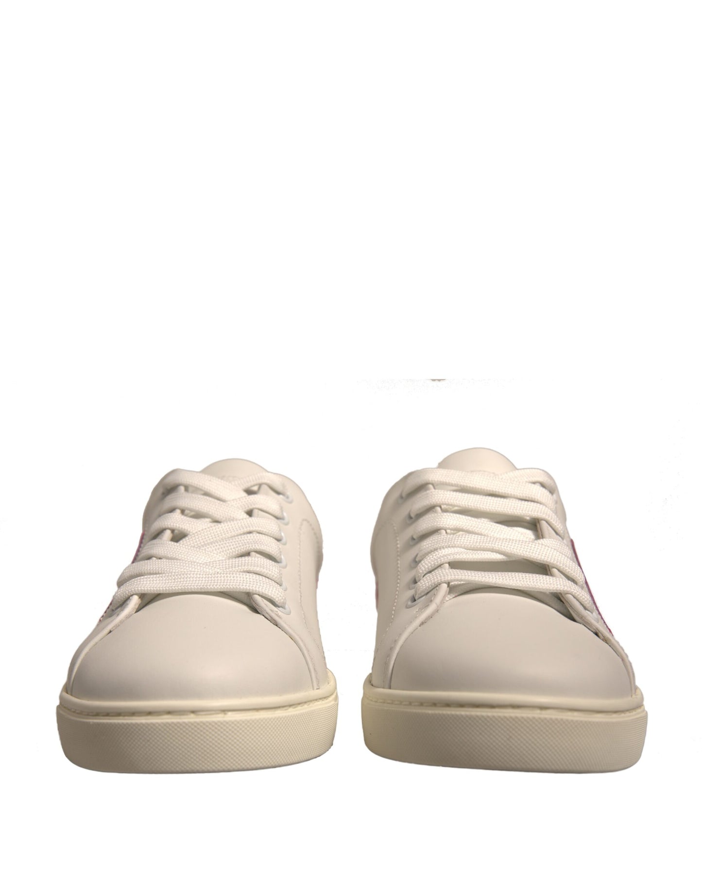 Zapatillas bajas de piel de ante blanca de Dolce &amp; Gabbana