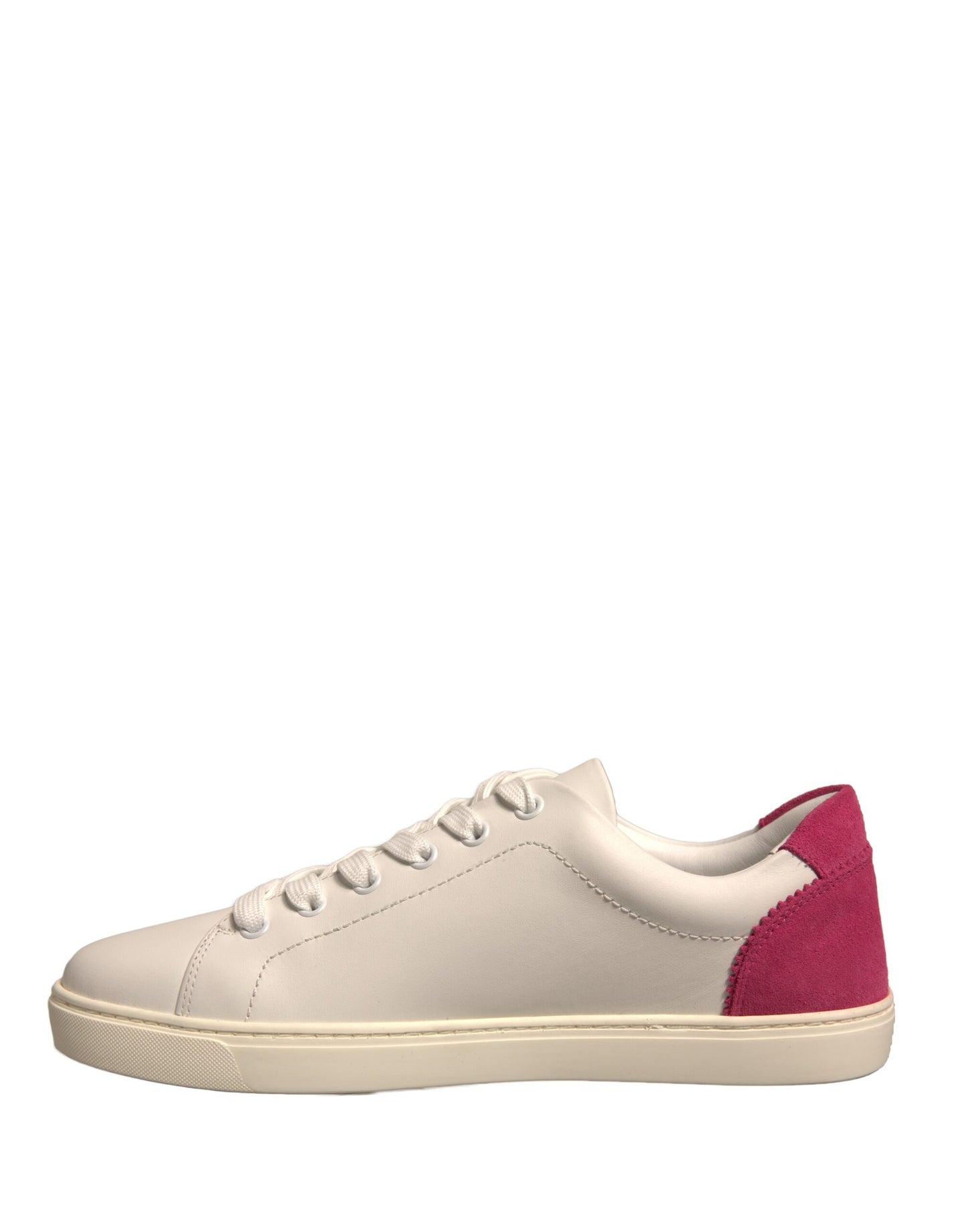 Zapatillas bajas de piel de ante blanca de Dolce &amp; Gabbana