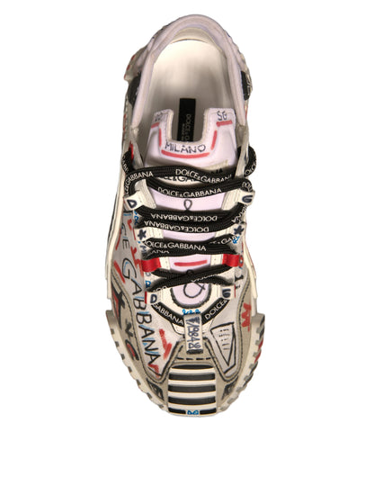 Dolce &amp; Gabbana Zapatillas NS1 de tela de ante multicolor Zapatos