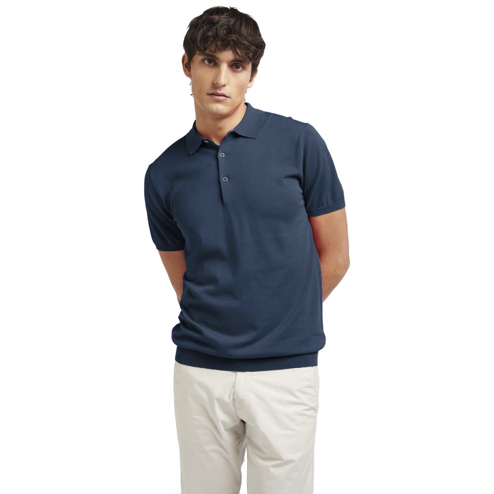 Polo de algodón azul AT.P.CO