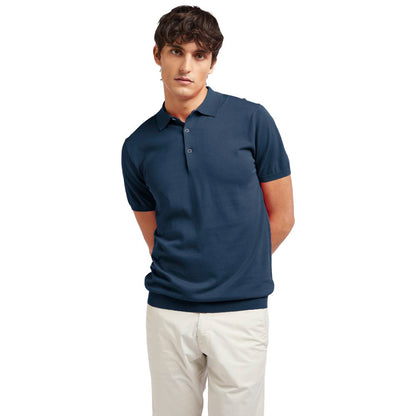 Polo de algodón azul AT.P.CO