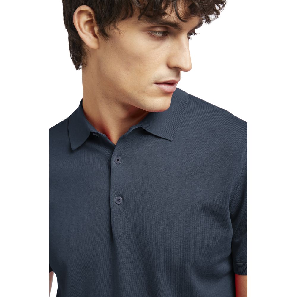 Polo de algodón azul AT.P.CO