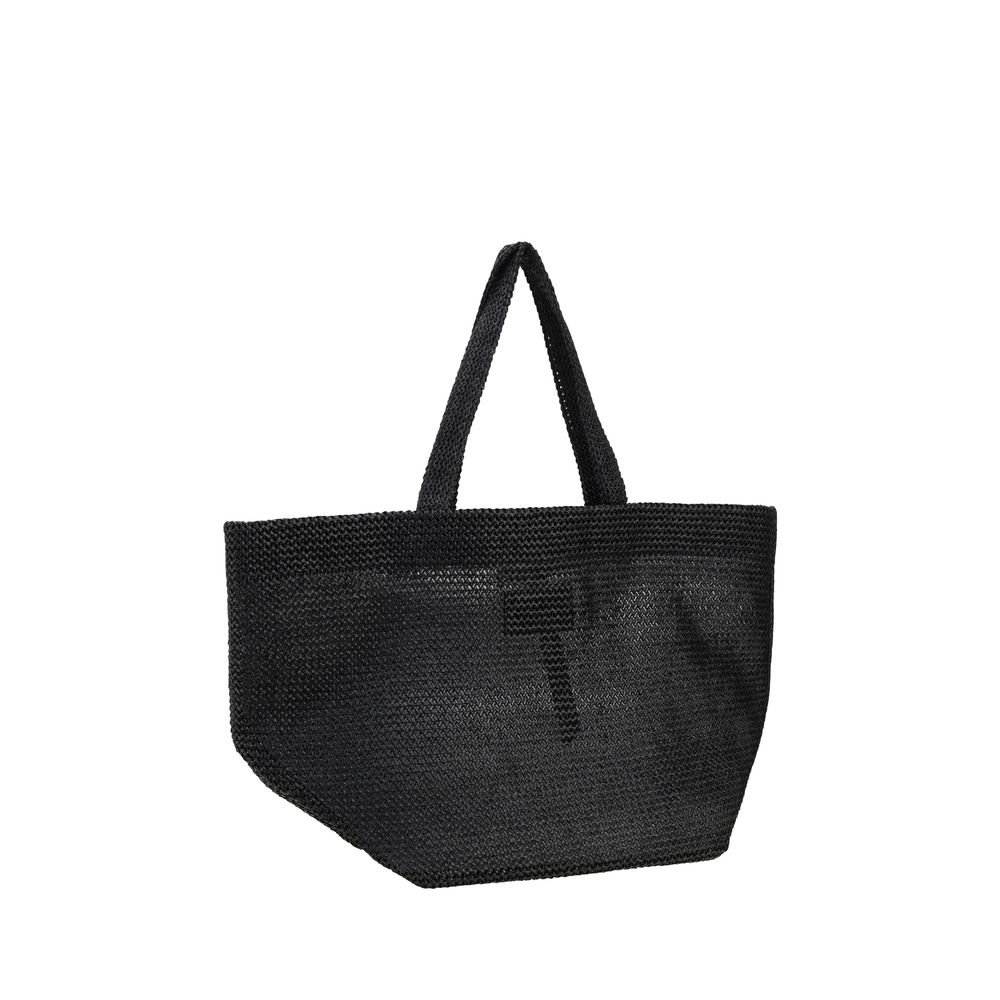 Bolso de hombro de rafia Alexander Wang Punch XL