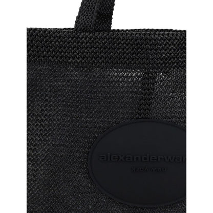 Bolso de hombro de rafia Alexander Wang Punch XL