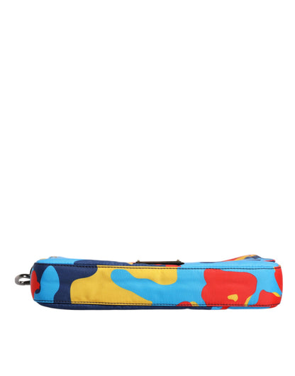Bolso bandolera de nailon con estampado de camuflaje multicolor de Dolce &amp; Gabbana