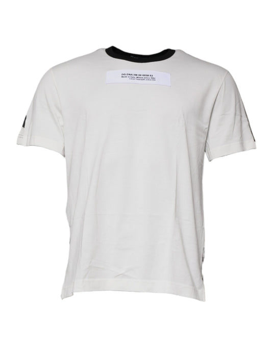 Camiseta de cuello redondo con estampado de camuflaje multicolor de Dolce &amp; Gabbana