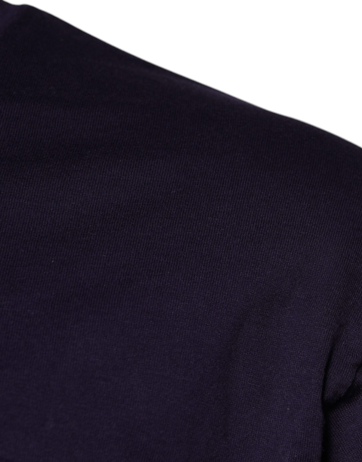 Dolce &amp; Gabbana Camiseta morada de algodón con cuello redondo y logo DG
