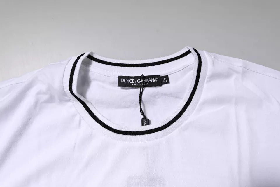 Dolce & Gabbana White Sacred Heart Short Sleeve T-shirt – IT56 | XXL par Dolce & Gabbana | Disponible sur Sandy Store ByNet