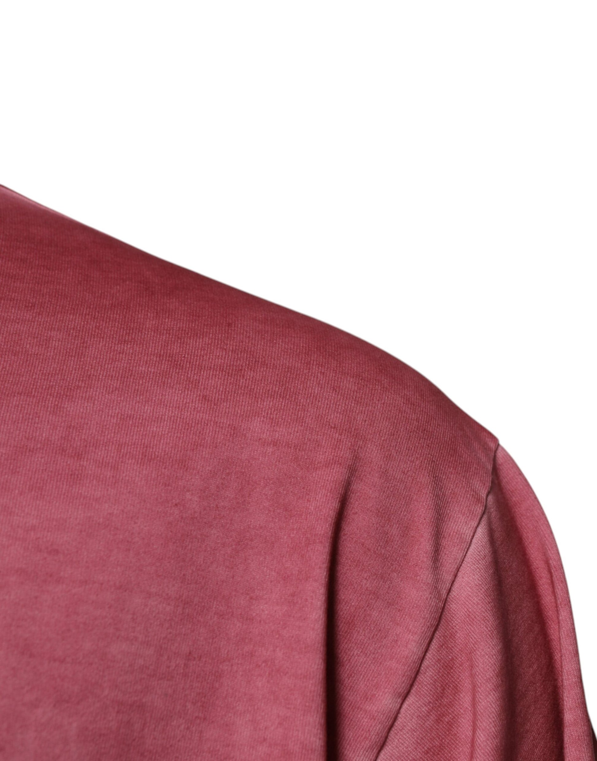 Dolce & Gabbana Pink Logo Print Cotton Crew Neck T-shirt – IT56 | XXL par Dolce & Gabbana | Disponible sur Sandy Store ByNet