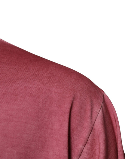Dolce & Gabbana Pink Logo Print Cotton Crew Neck T-shirt – IT56 | XXL par Dolce & Gabbana | Disponible sur Sandy Store ByNet