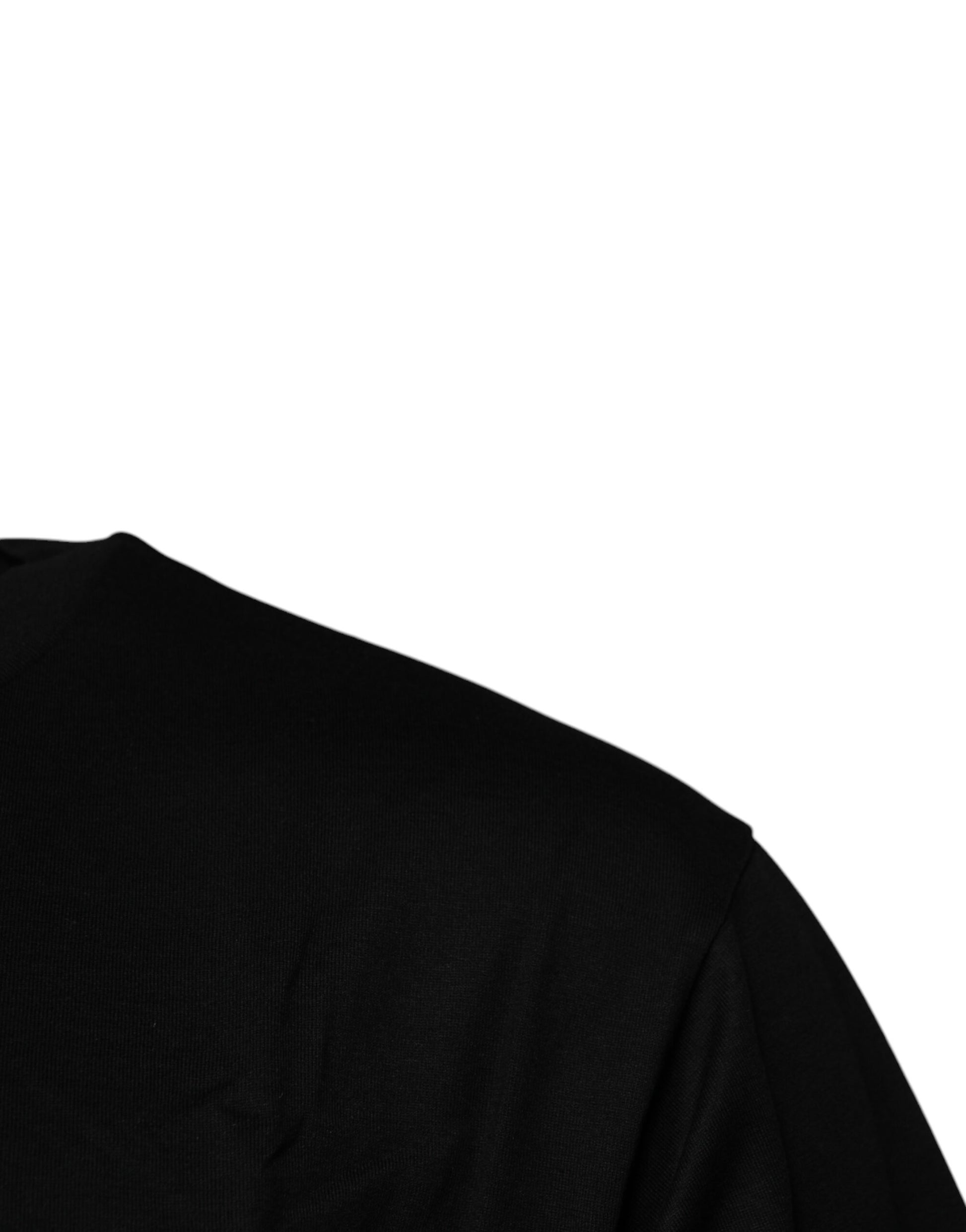 Dolce & Gabbana Black Logo Patch Cotton Crew Neck T-shirt – IT44 | XS par Dolce & Gabbana | Disponible sur Sandy Store ByNet