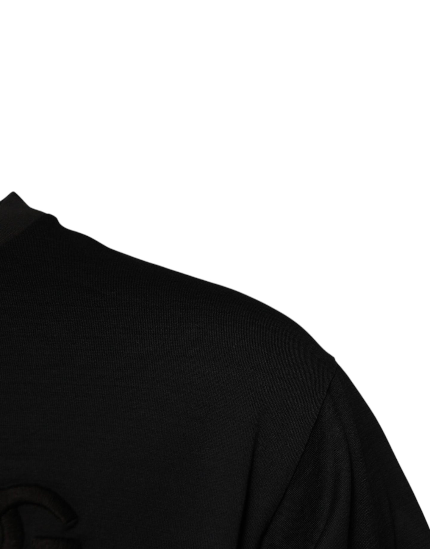 Dolce & Gabbana Black DG Logo Cotton Crew Neck T-shirt – IT44 | XS par Dolce & Gabbana | Disponible sur Sandy Store ByNet