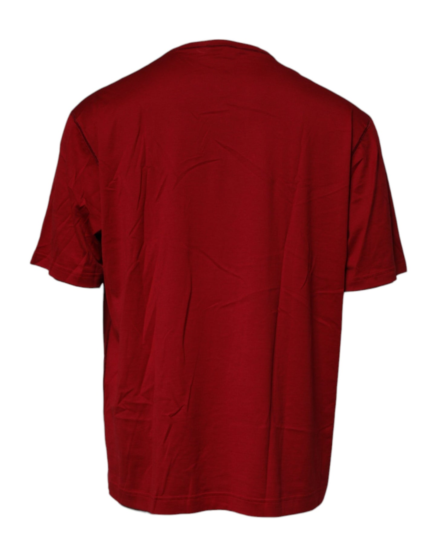 Dolce & Gabbana Red Logo Tape Cotton Crew Neck T-shirt – IT44 | XS par Dolce & Gabbana | Disponible sur Sandy Store ByNet