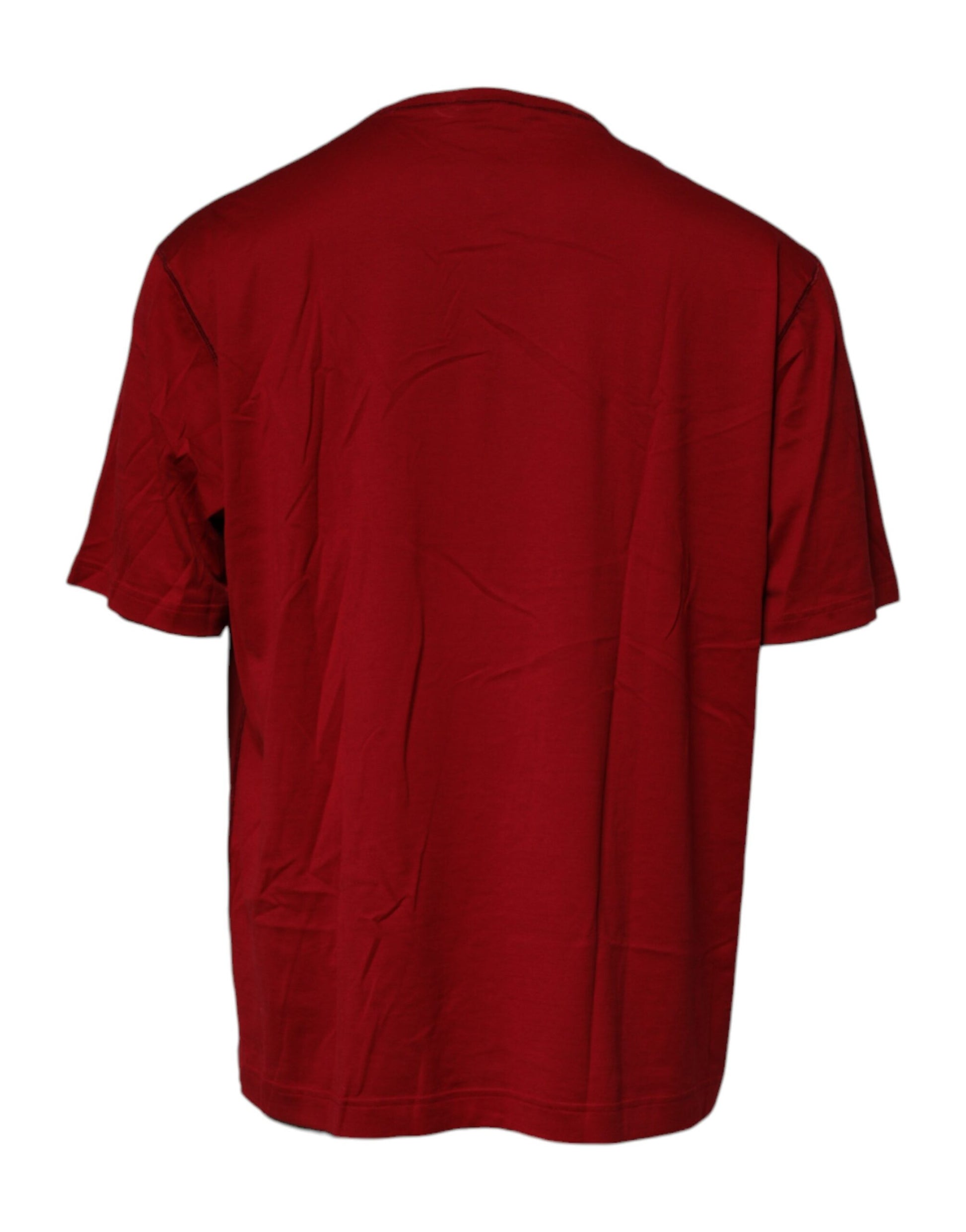 Dolce & Gabbana Red Logo Tape Cotton Crew Neck T-shirt – IT44 | XS par Dolce & Gabbana | Disponible sur Sandy Store ByNet