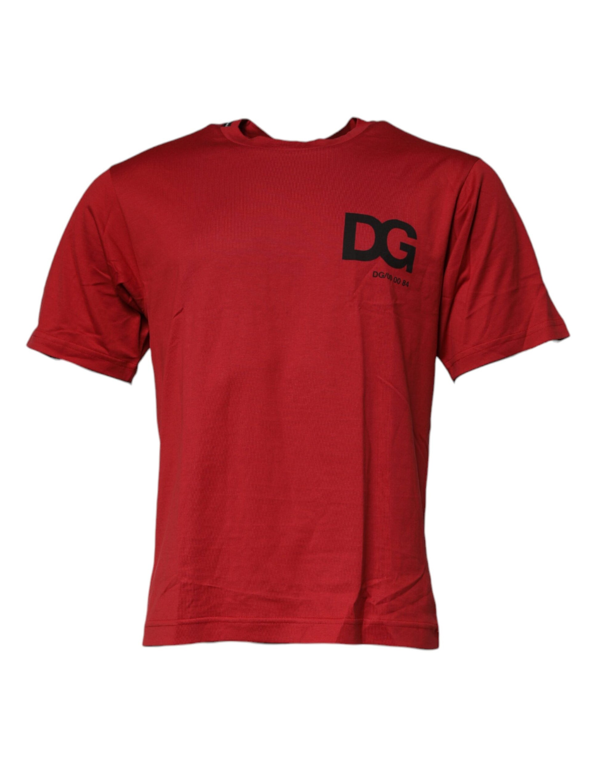 Dolce & Gabbana Red DG Logo Cotton Crew Neck T-shirt – IT46 | S par Dolce & Gabbana | Disponible sur Sandy Store ByNet