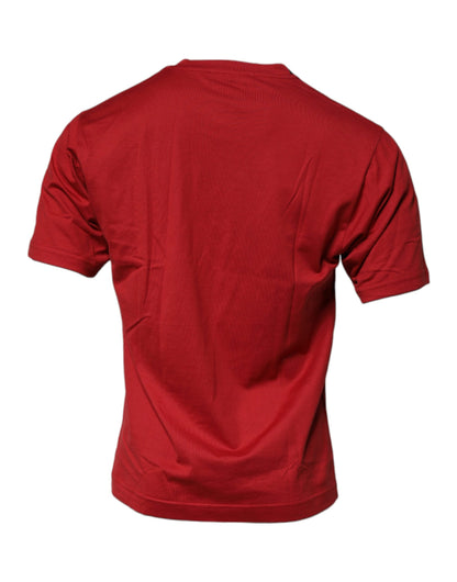 Dolce & Gabbana Red DG Logo Cotton Crew Neck T-shirt – IT46 | S par Dolce & Gabbana | Disponible sur Sandy Store ByNet