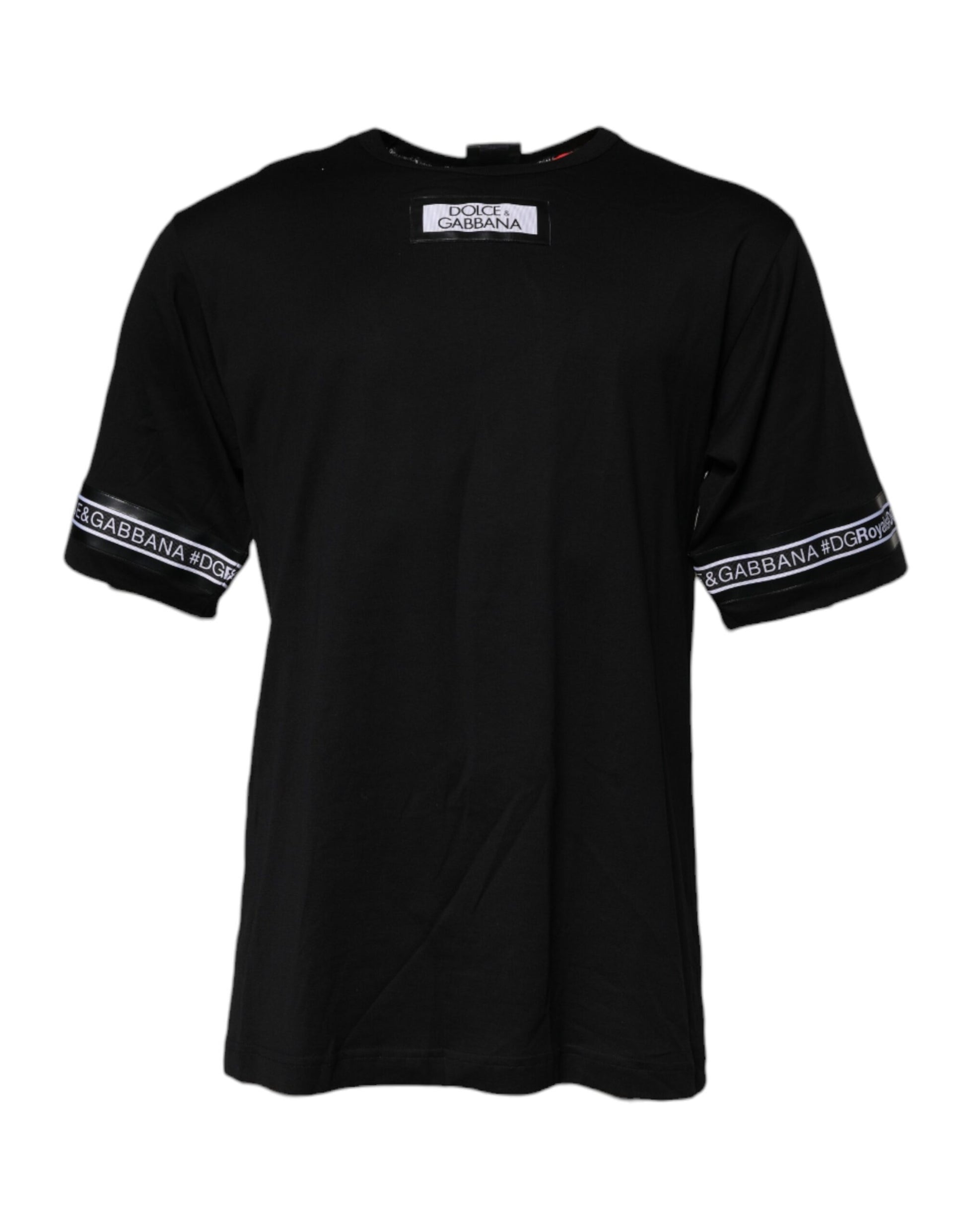 Dolce & Gabbana Black DGMILLENNIALS Cotton Crew Neck T-shirt – IT44 | XS par Dolce & Gabbana | Disponible sur Sandy Store ByNet