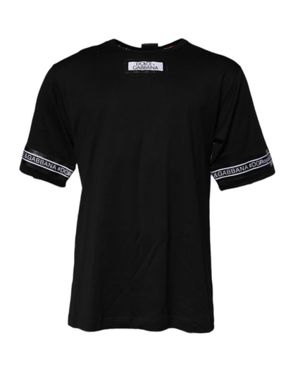 Dolce & Gabbana Black DGMILLENNIALS Cotton Crew Neck T-shirt – IT44 | XS par Dolce & Gabbana | Disponible sur Sandy Store ByNet