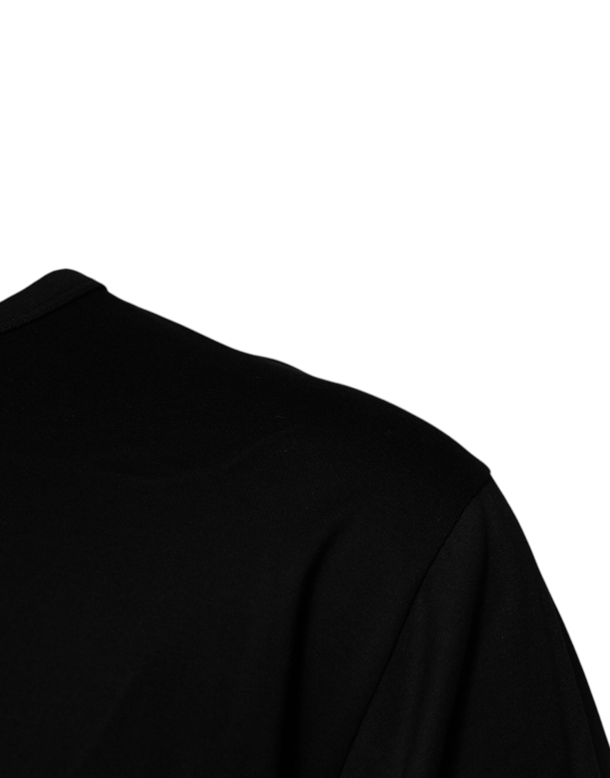 Dolce & Gabbana Black DGMILLENNIALS Cotton Crew Neck T-shirt – IT44 | XS par Dolce & Gabbana | Disponible sur Sandy Store ByNet