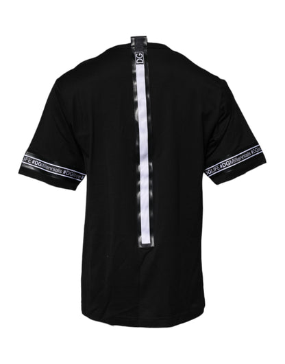 Dolce & Gabbana Black DGMILLENNIALS Cotton Crew Neck T-shirt – IT44 | XS par Dolce & Gabbana | Disponible sur Sandy Store ByNet