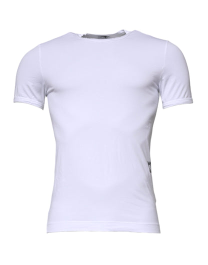 Dolce & Gabbana White Cotton Stretch Crewneck Underwear T-shirt – IT3 | XS par Dolce & Gabbana | Disponible sur Sandy Store ByNet