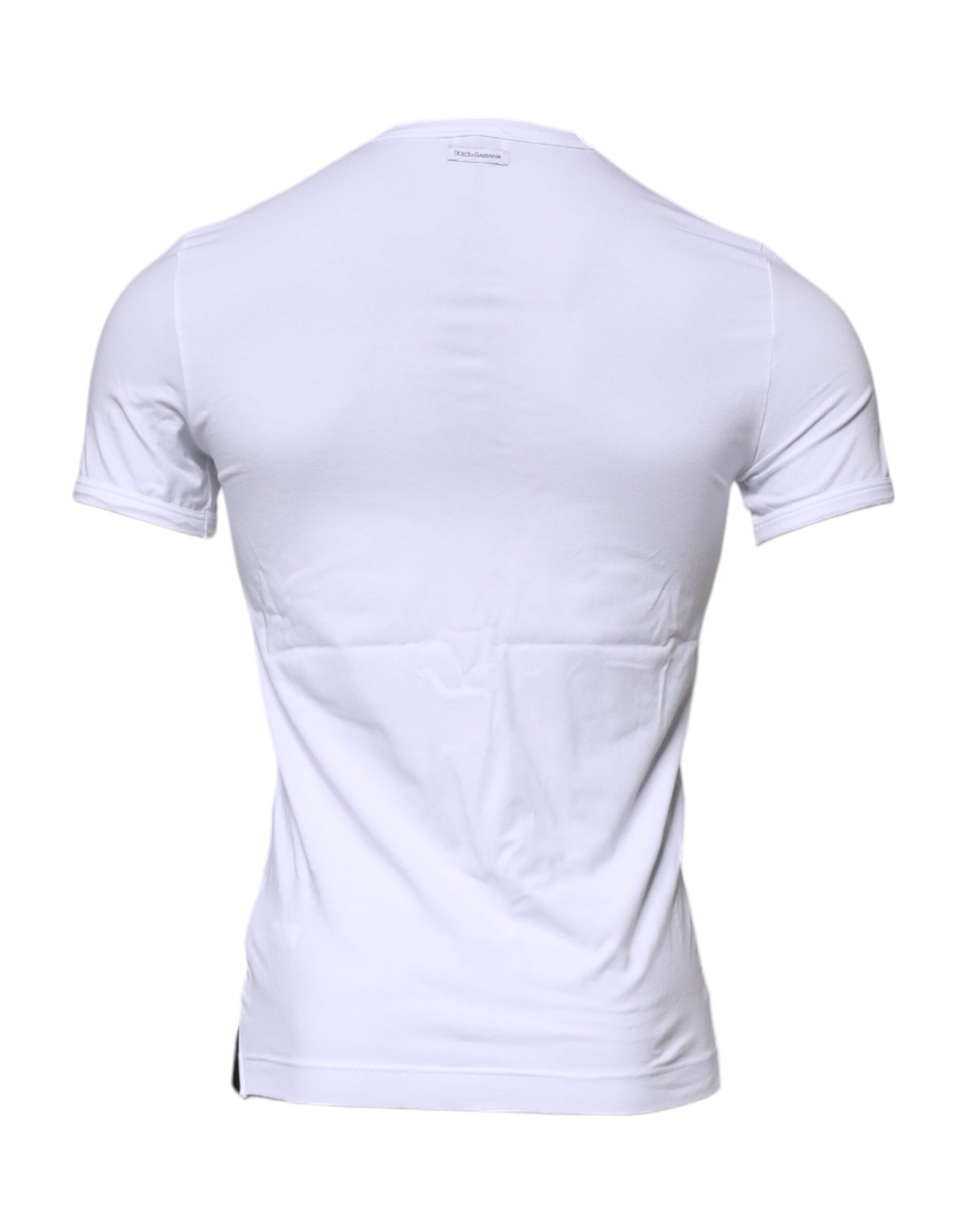 Dolce & Gabbana White Cotton Stretch Crewneck Underwear T-shirt – IT3 | XS par Dolce & Gabbana | Disponible sur Sandy Store ByNet