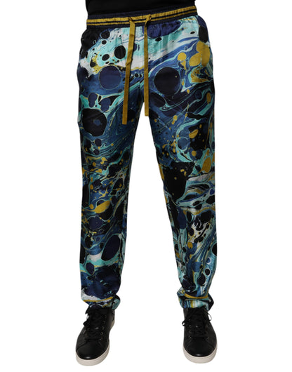 Dolce & Gabbana Multicolor Marble Print Jogger Sweatpants Pants – IT44 | XS par Dolce & Gabbana | Disponible sur Sandy Store ByNet