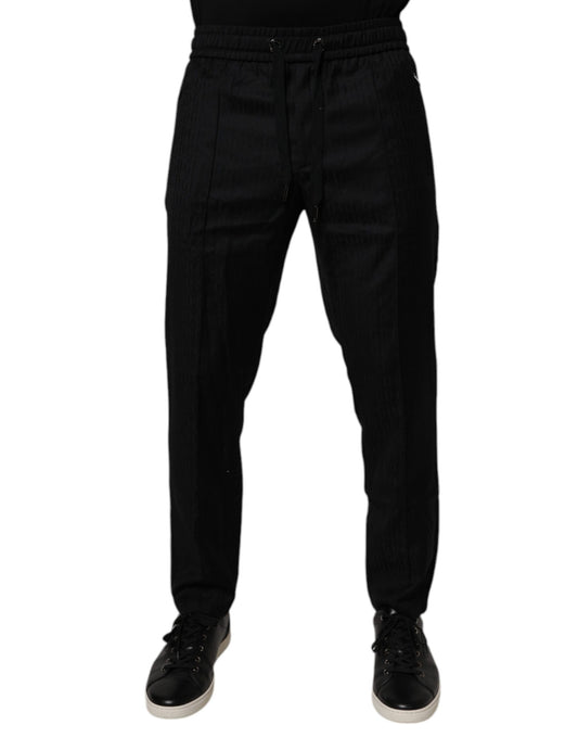Dolce & Gabbana Black Wool Jogger Jogging Pants – IT48 | M par Dolce & Gabbana | Disponible sur Sandy Store ByNet