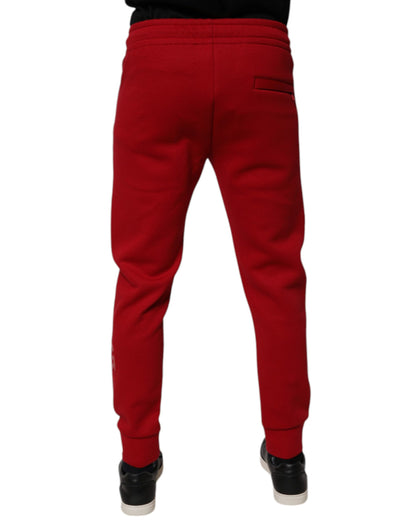 Dolce & Gabbana Red Cotton Jogger Jogging Pants – IT44 | XS par Dolce & Gabbana | Disponible sur Sandy Store ByNet