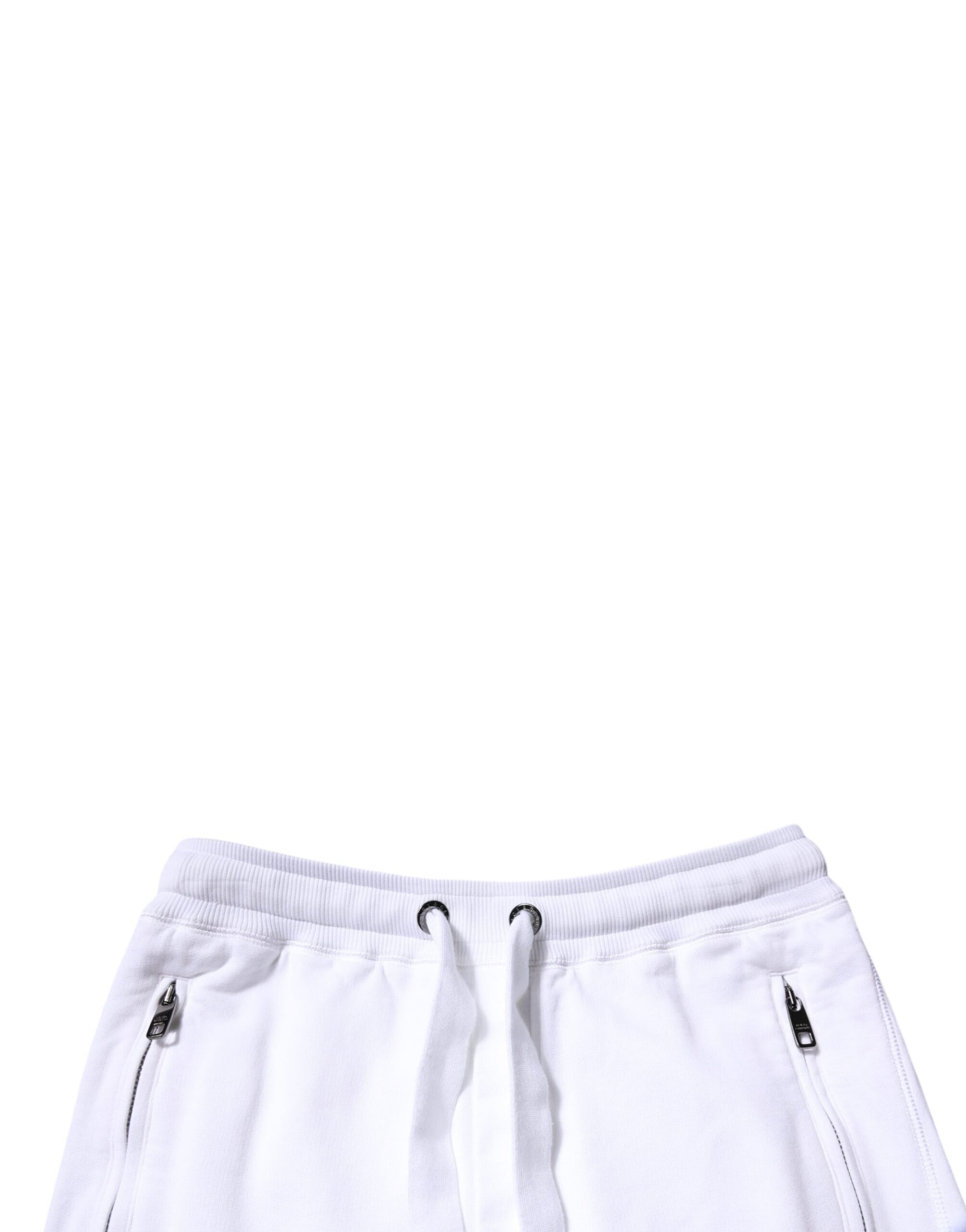 Dolce & Gabbana White Cotton Logo Jogger Pants – IT44 | XS par Dolce & Gabbana | Disponible sur Sandy Store ByNet