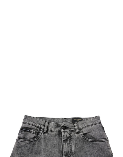 Dolce & Gabbana Dark Gray Washed Cotton Slim Fit Denim Jeans – IT46 | S par Dolce & Gabbana | Disponible sur Sandy Store ByNet