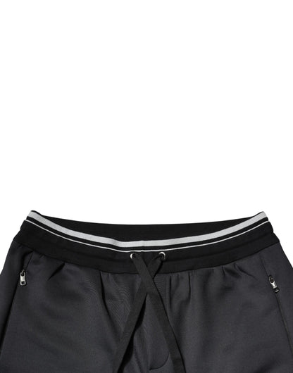 Dolce & Gabbana Black Polyester Logo Jogger Pants – IT60 | 3XL par Dolce & Gabbana | Disponible sur Sandy Store ByNet
