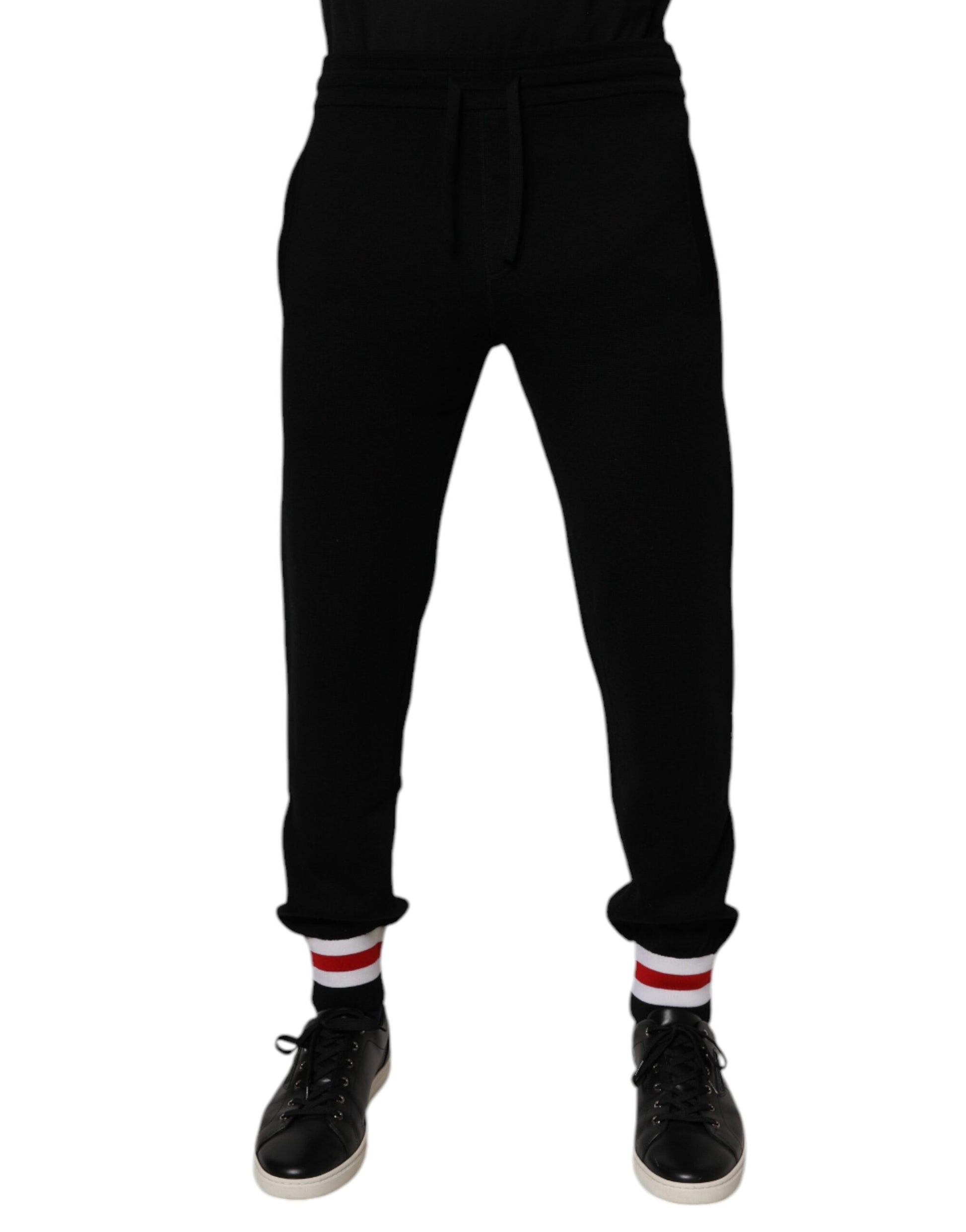 Dolce & Gabbana Black Wool Mid Waist Jogger Sweatpants Pants – IT44 | XS par Dolce & Gabbana | Disponible sur Sandy Store ByNet