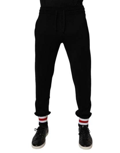 Dolce & Gabbana Black Wool Mid Waist Jogger Sweatpants Pants – IT44 | XS par Dolce & Gabbana | Disponible sur Sandy Store ByNet