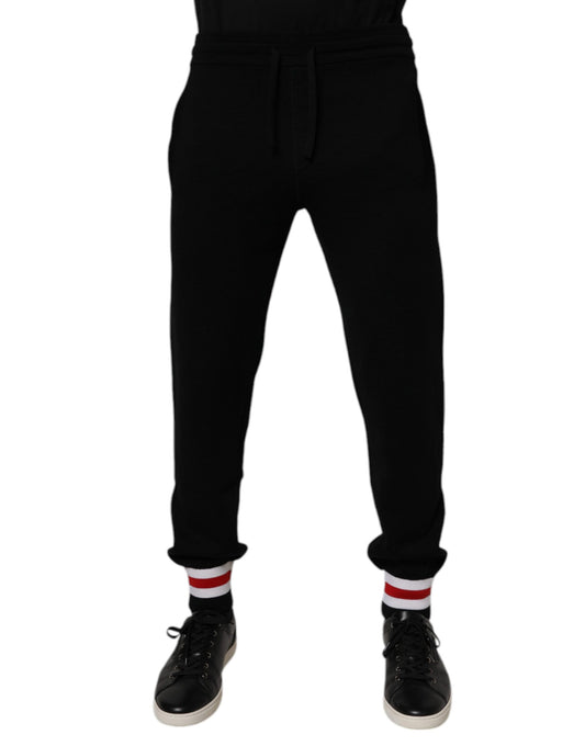 Dolce & Gabbana Black Wool Mid Waist Jogger Sweatpants Pants – IT44 | XS par Dolce & Gabbana | Disponible sur Sandy Store ByNet