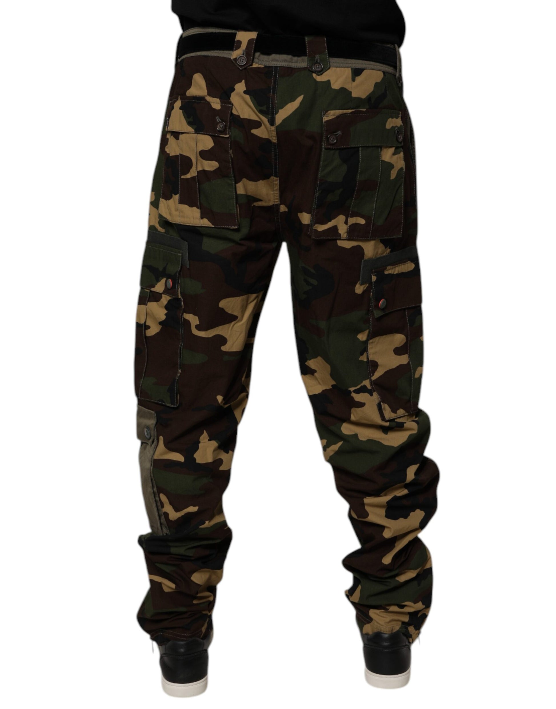 Dolce & Gabbana Multicolor Patchwork Camouflage Cargo Pants – IT54 | XL par Dolce & Gabbana | Disponible sur Sandy Store ByNet