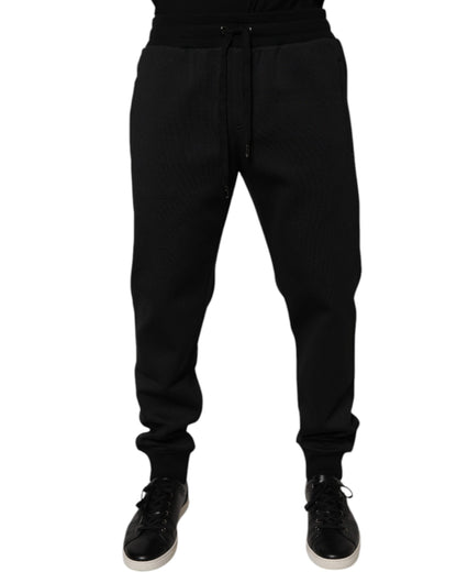 Dolce & Gabbana Black Polyester Men Jogger Sweatpants Pants – IT46 | S par Dolce & Gabbana | Disponible sur Sandy Store ByNet