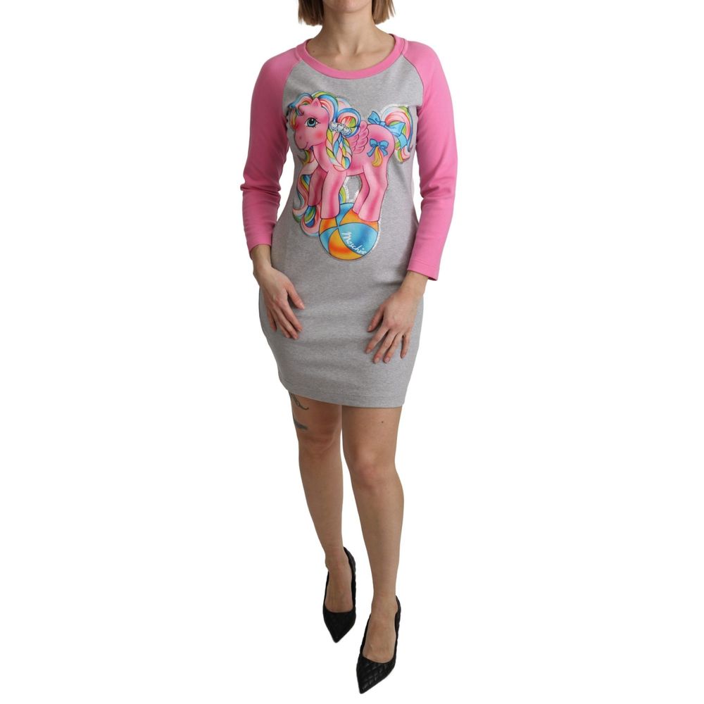 Moschino Gray Cotton Dress