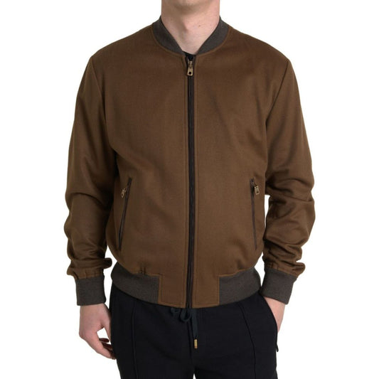 Dolce & Gabbana Brown Cashmere Jacket – IT46 | S par Dolce & Gabbana | Disponible sur Sandy Store ByNet